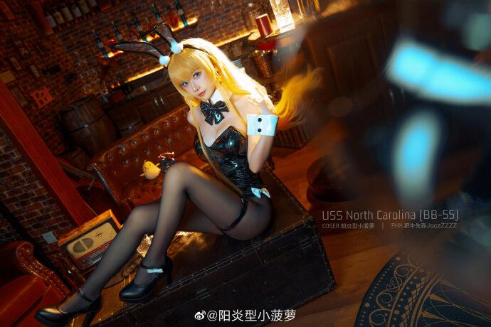 【COS正片】碧蓝航线5周年 北卡罗来纳兔女郎cos cn菠萝
