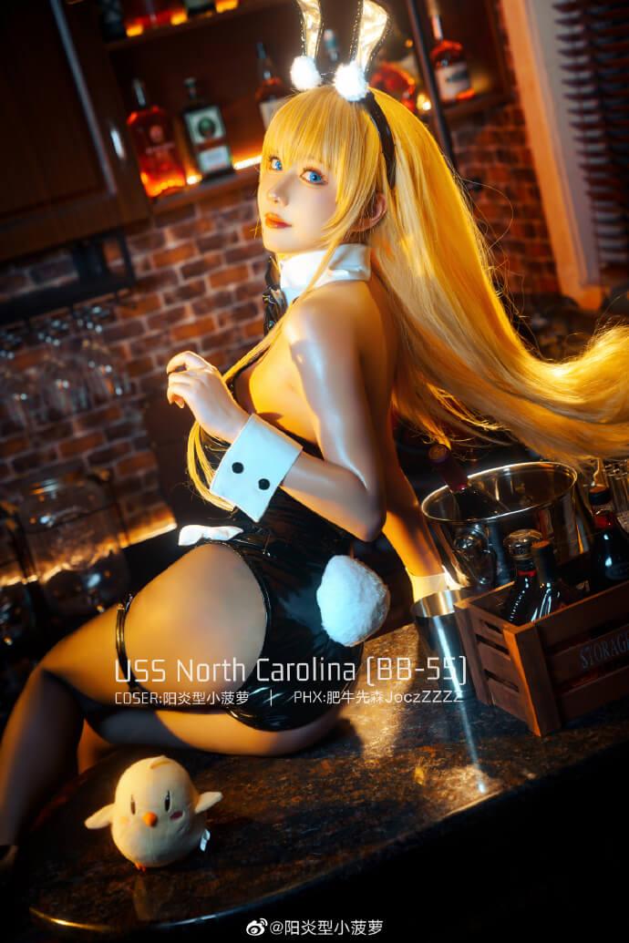 【COS正片】碧蓝航线5周年 北卡罗来纳兔女郎cos cn菠萝