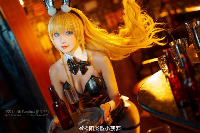 【COS正片】碧蓝航线5周年 北卡罗来纳兔女郎cos cn菠萝