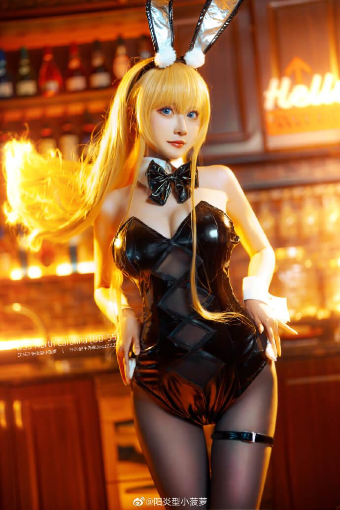 【COS正片】碧蓝航线5周年 北卡罗来纳兔女郎cos cn菠萝