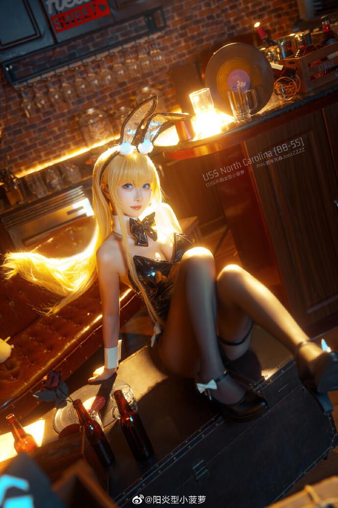 【COS正片】碧蓝航线5周年 北卡罗来纳兔女郎cos cn菠萝