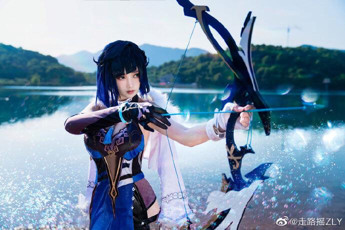 【COS正片】原神夜兰cos 英姿飒爽 cn走路摇zly