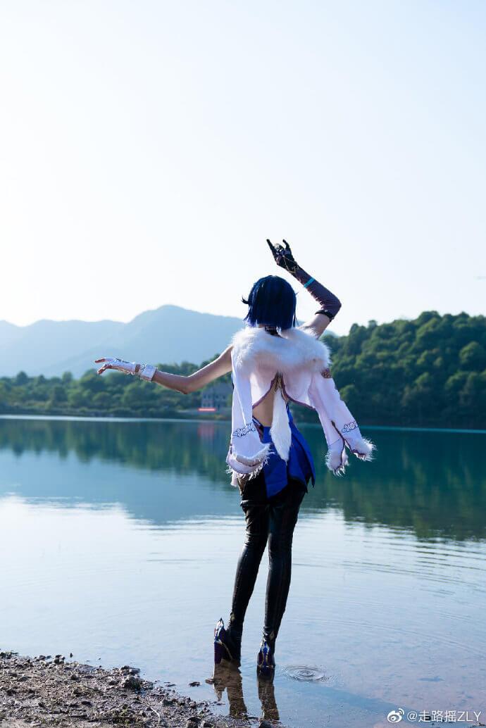 【COS正片】原神夜兰cos 英姿飒爽 cn走路摇zly