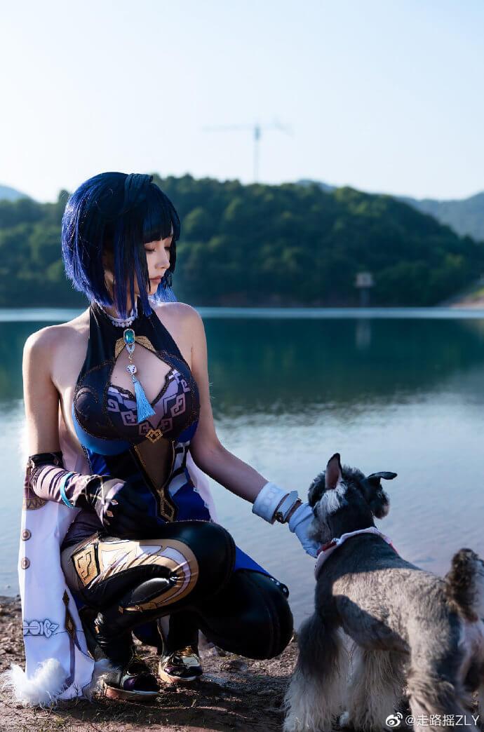 【COS正片】原神夜兰cos 英姿飒爽 cn走路摇zly