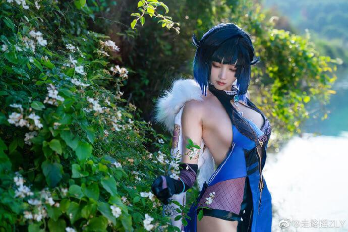 【COS正片】原神夜兰cos 英姿飒爽 cn走路摇zly
