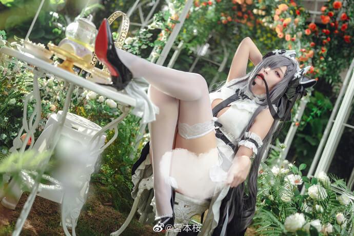 【COS正片】碧蓝航线奥古斯特·冯·帕塞瓦尔【女仆魔女】