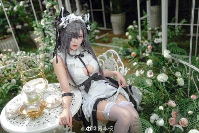 【COS正片】碧蓝航线奥古斯特·冯·帕塞瓦尔【女仆魔女】