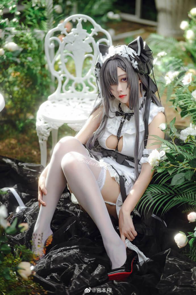 【COS正片】碧蓝航线奥古斯特·冯·帕塞瓦尔【女仆魔女】