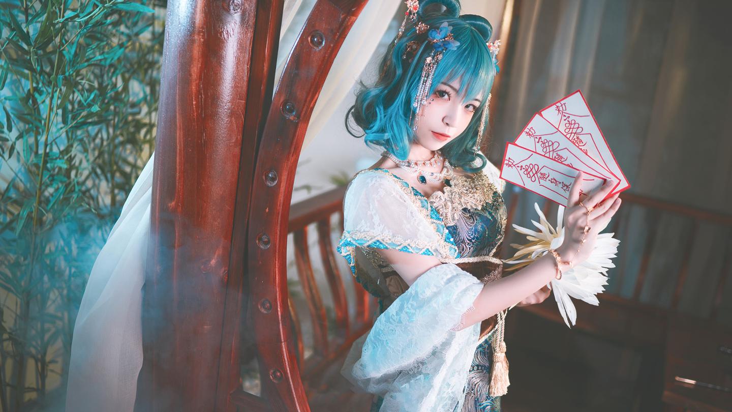 《东方project》霍青娥cosplay